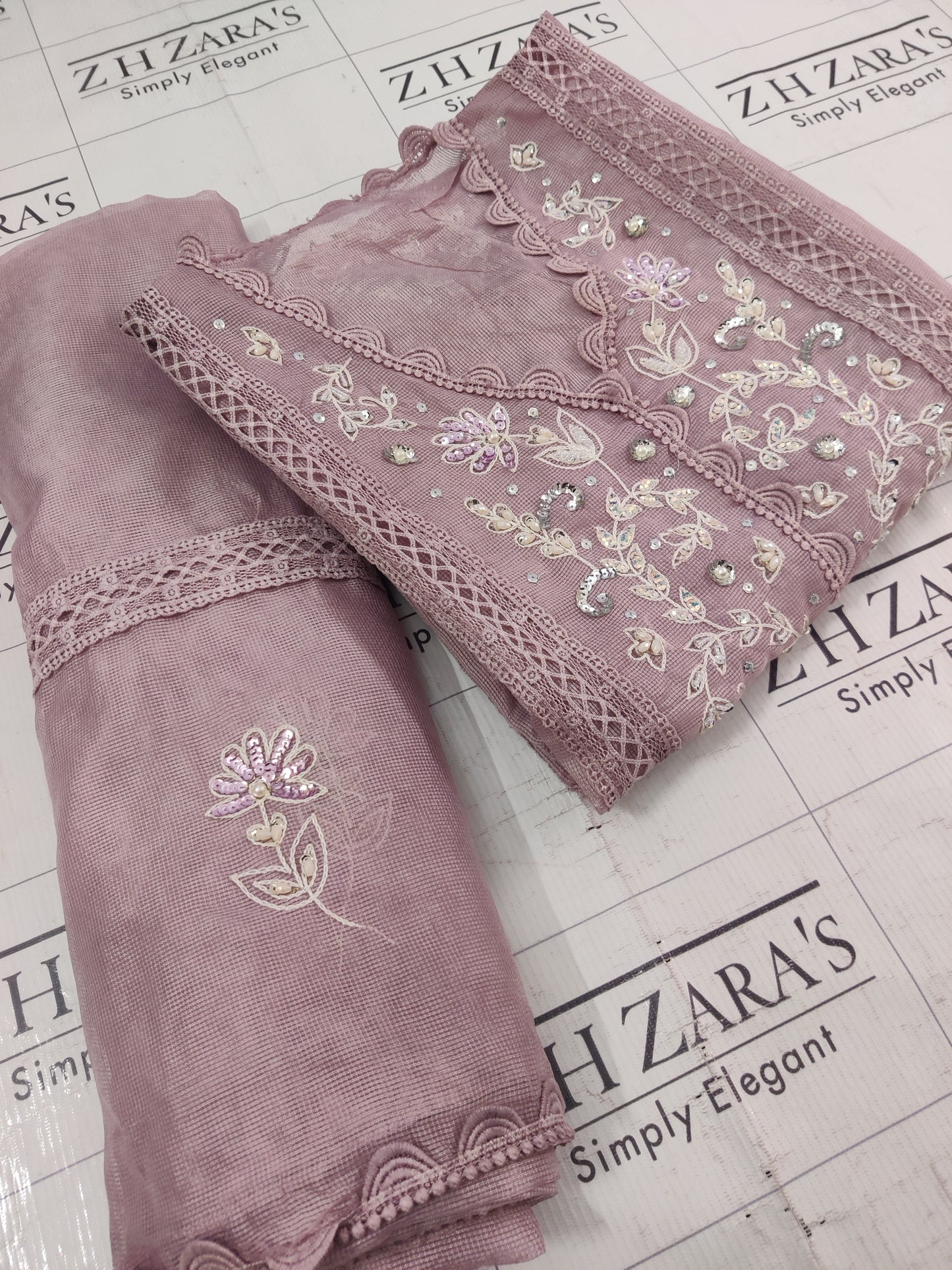 Onion Purple Pearls & Beads 2pc