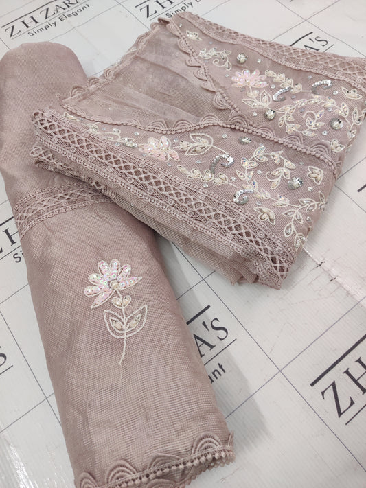 Nude Tea Pink Pearls & Beads 2pc