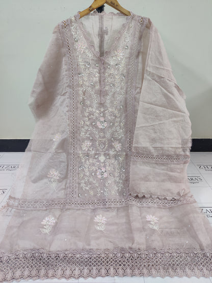 Nude Tea Pink Pearls & Beads 2pc