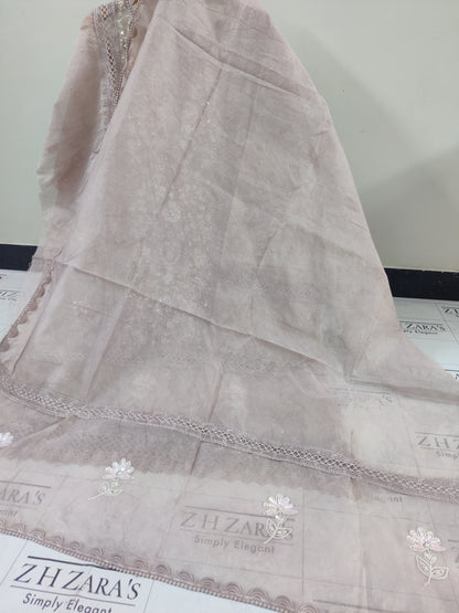 Nude Tea Pink Pearls & Beads 2pc