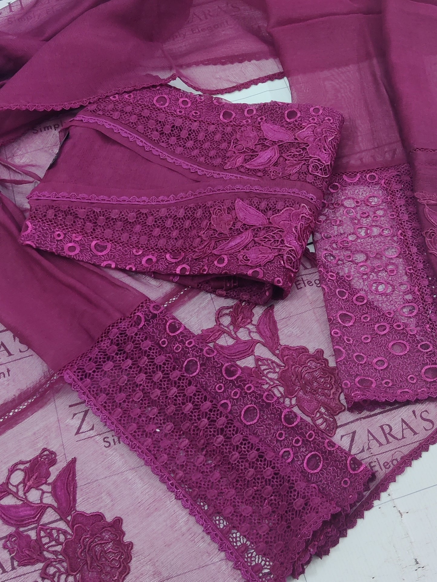 Magenta Hot Pink Premium Crochet 2pc