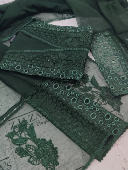 Bottle Green Premium Crochet 2pc