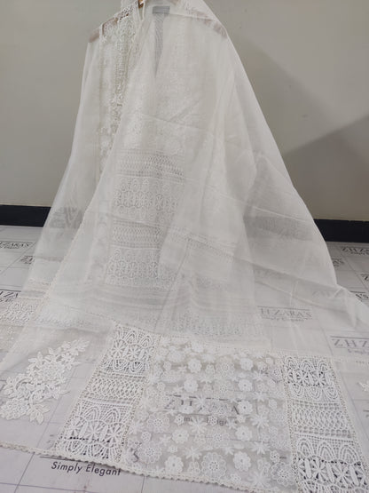 White Premium Crochet 2pc