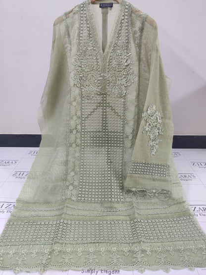 Olive Mint Green Premium Crochet 2pc