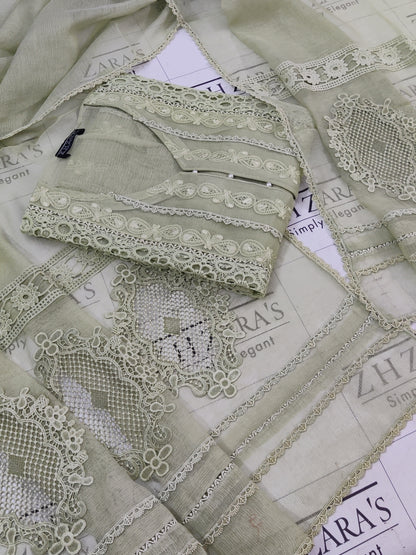 Olive Mint Green Zoha 2pc