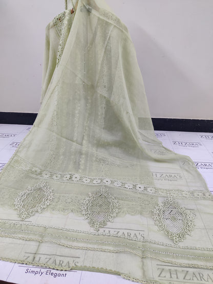Olive Mint Green Zoha 2pc