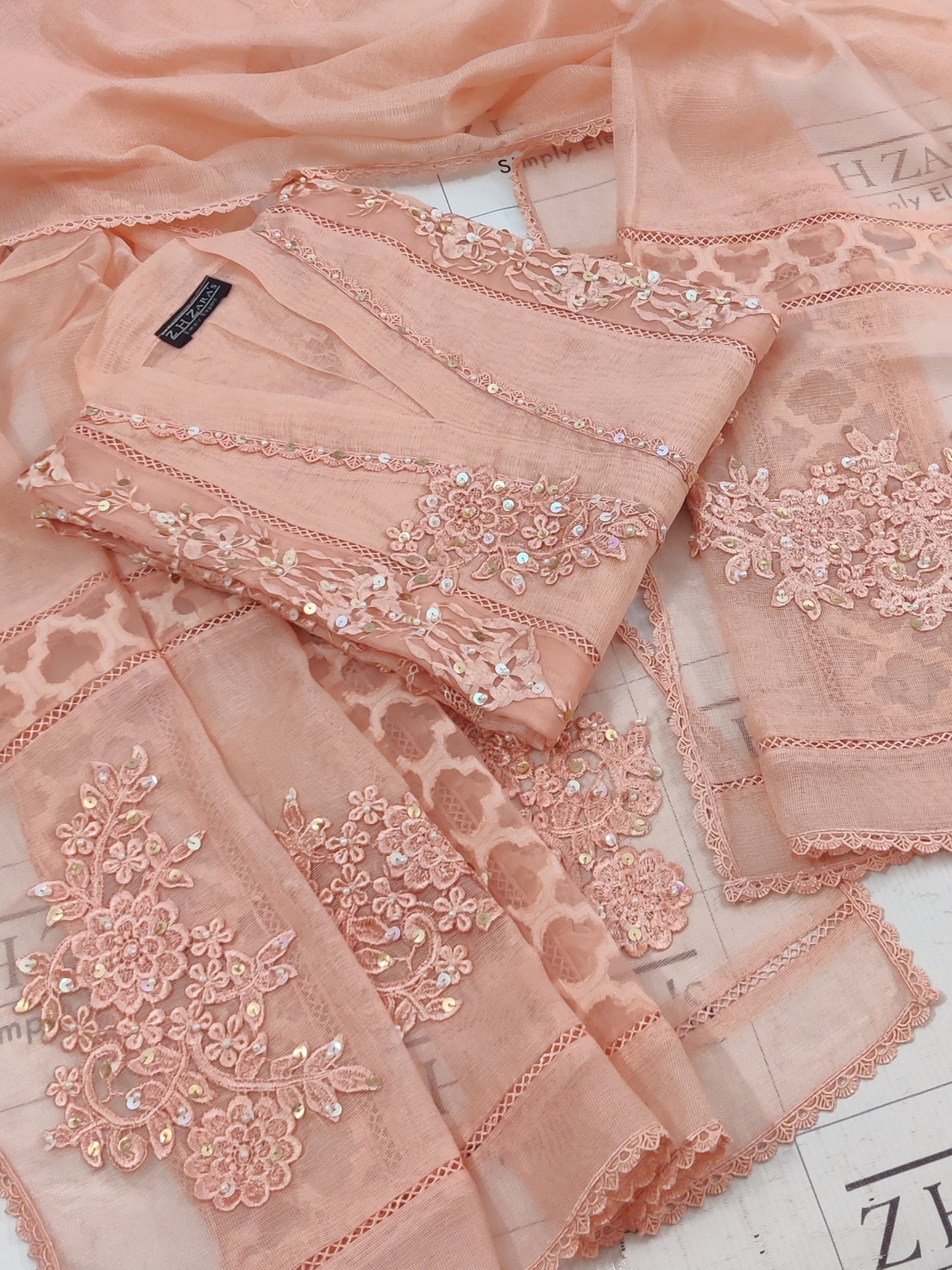 Peachy Pink Heer 2pc