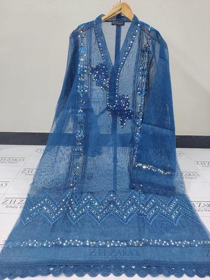 Peacock Blue Heer 2pc