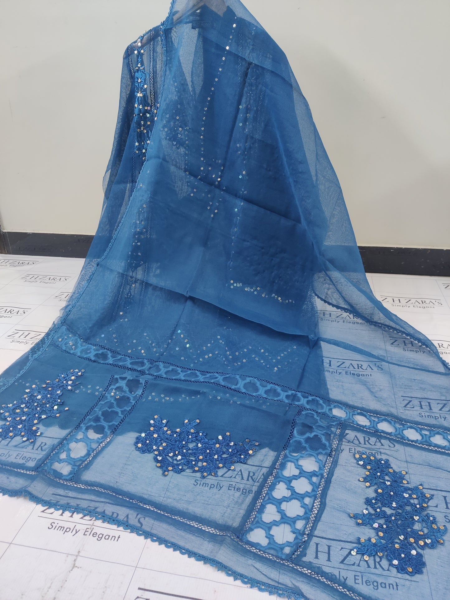 Peacock Blue Heer 2pc