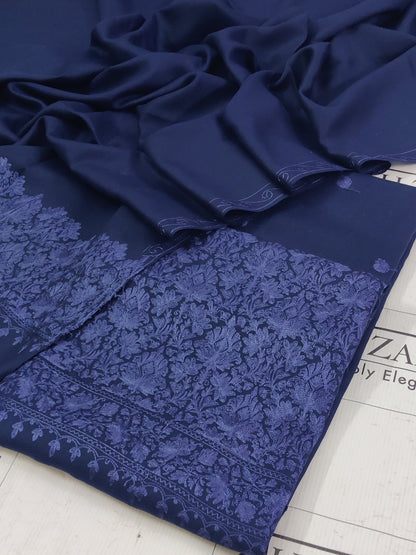 Navy Blue Anchor Pashmina 3pc