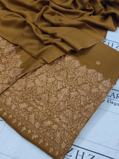 Mustard Anchor Pashmina 3pc