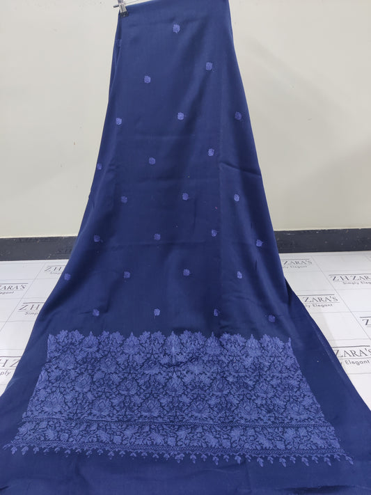 Navy Blue Anchor Pashmina 3pc