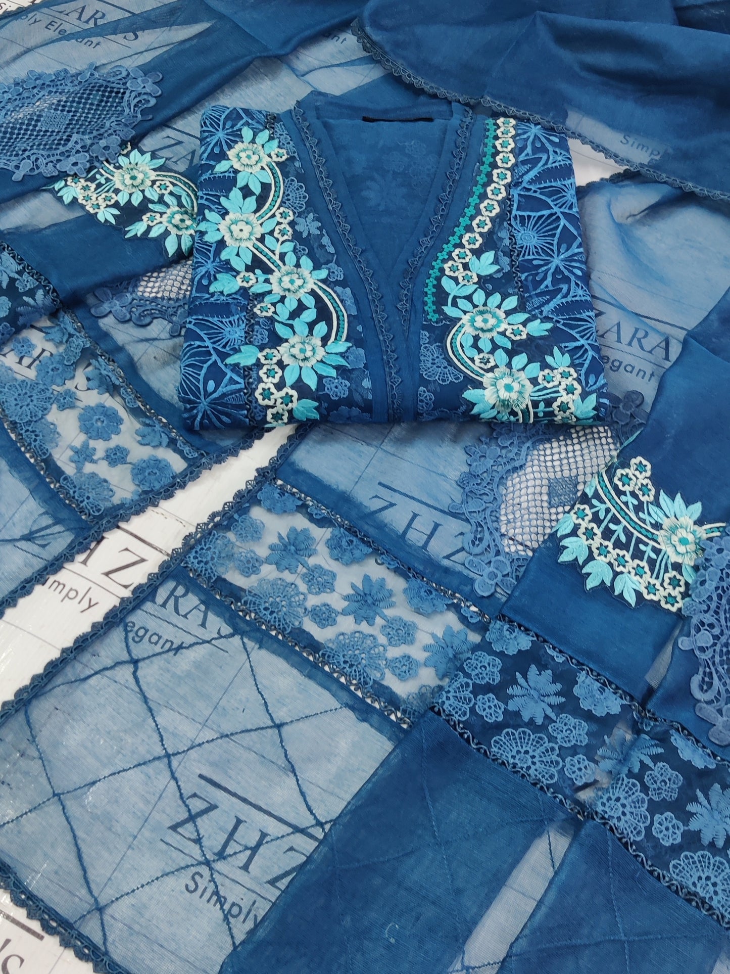 Peacock Blue Mehru 2pc