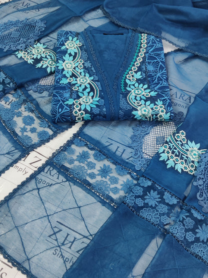 Peacock Blue Mehru 2pc