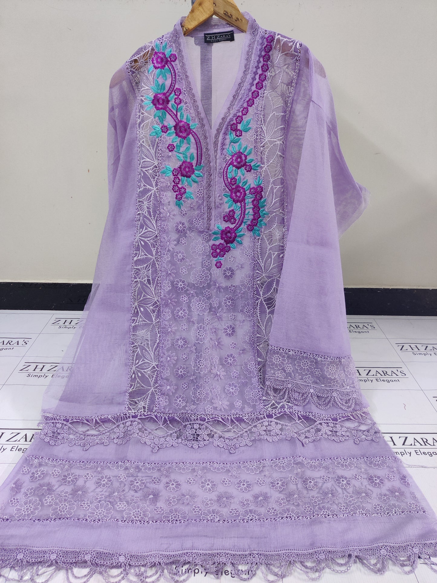 Lilac Purple Mehru 2pc