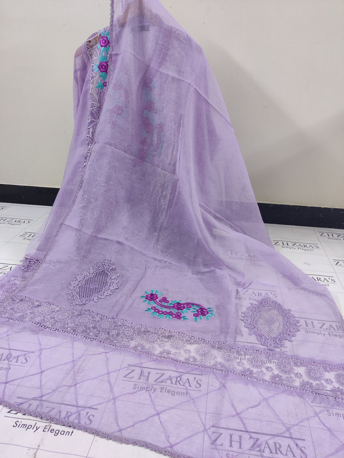 Lilac Purple Mehru 2pc