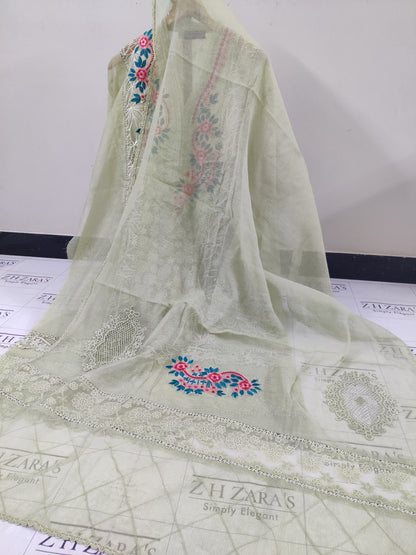 Olive Green Mehru 2pc
