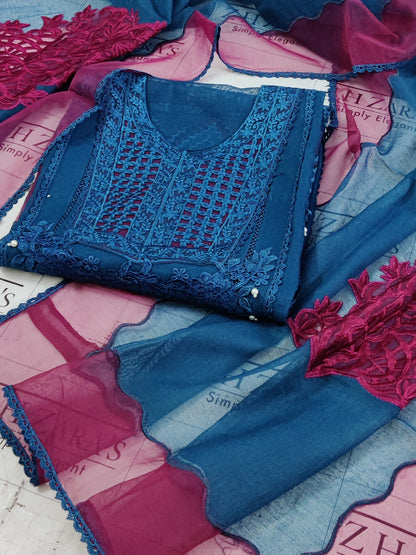 Peacock Blue Rangreza 2pc