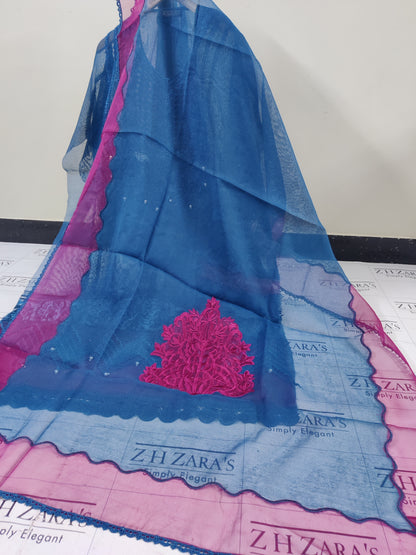 Peacock Blue Rangreza 2pc