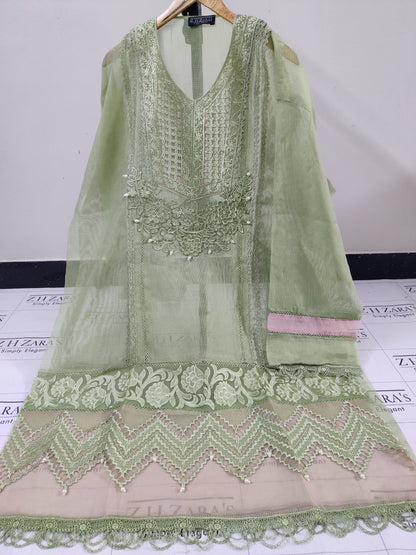 Olive Mint Green Rangreza 2pc