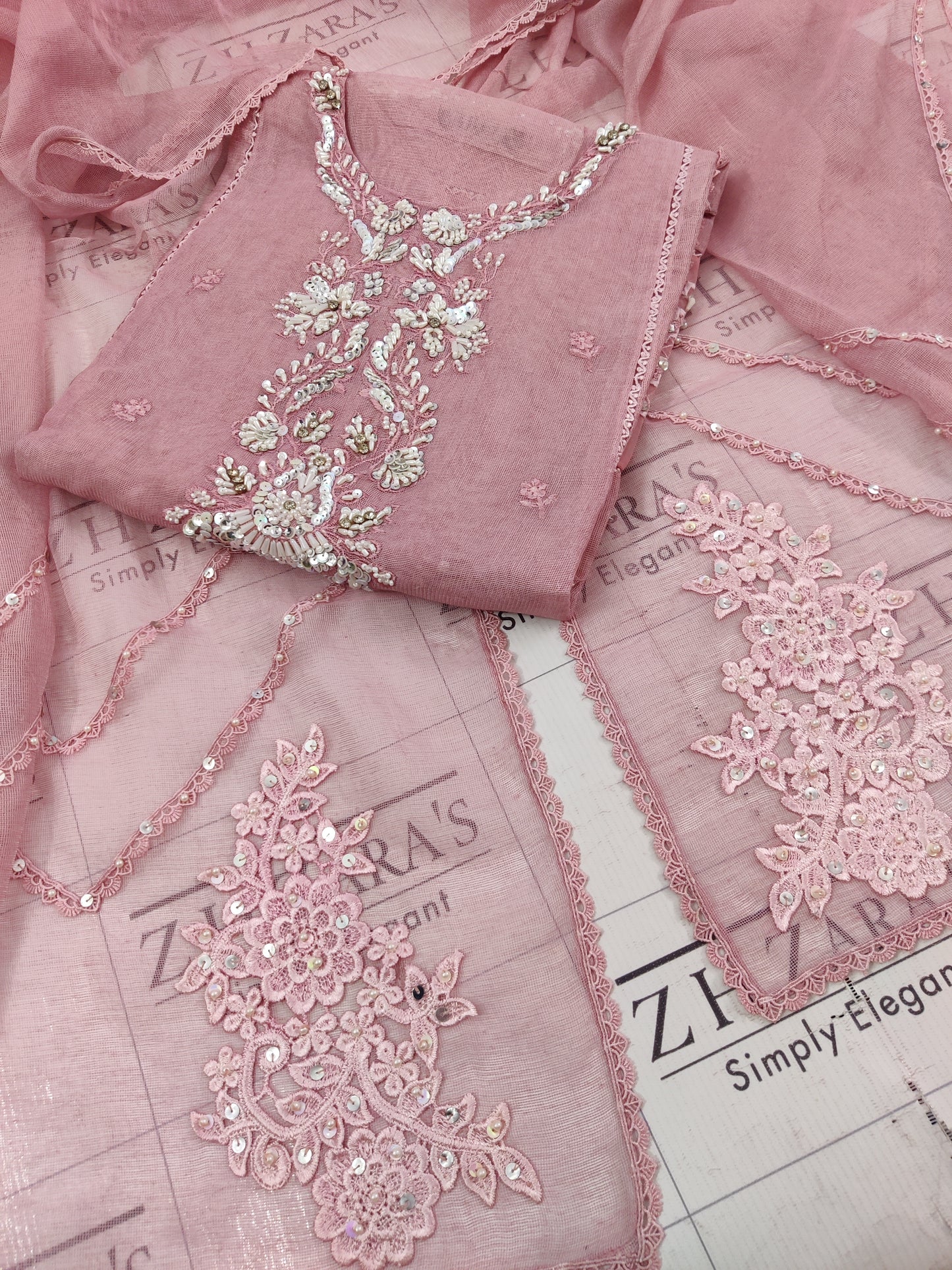 Tea Pink Zeenat 2pc