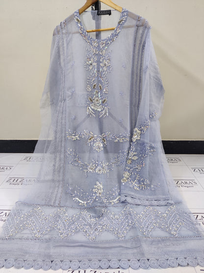 Ice Blue Zeenat 2pc