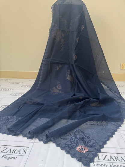 Navy Blue Elara 3pc