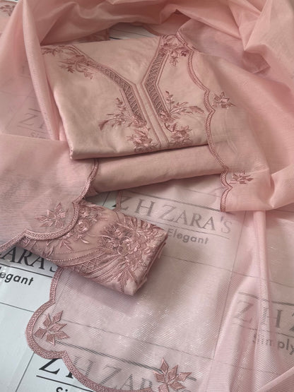 Peachy Pink Aarzoo 3pc