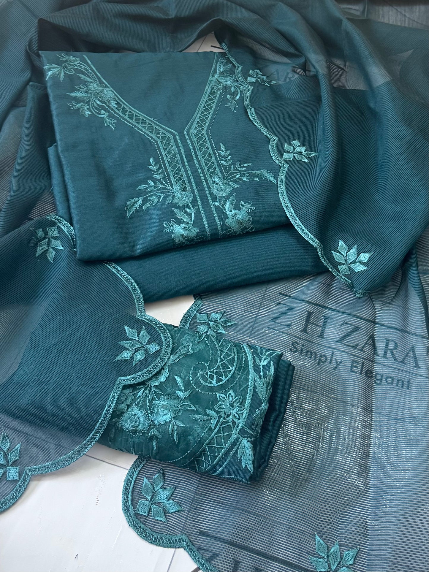 Peacock Blue Aarzoo 3pc
