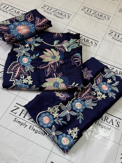 Purplish Navy Blue Royal Kaftan Shirt