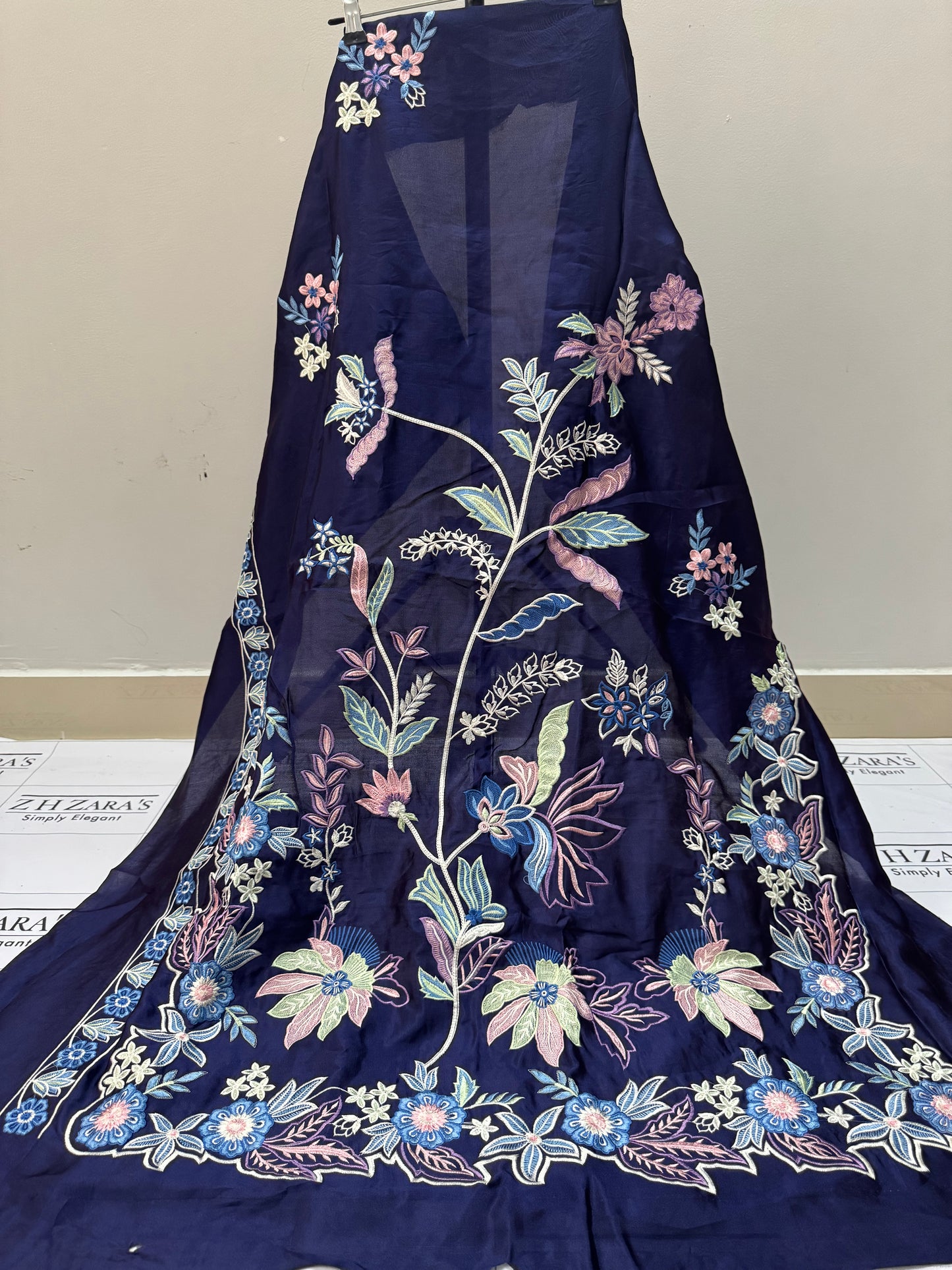 Purplish Navy Blue Royal Kaftan Shirt