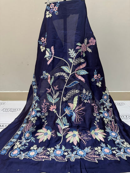 Purplish Navy Blue Royal Kaftan Shirt