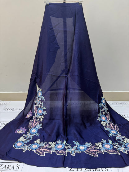 Purplish Navy Blue Royal Kaftan Shirt