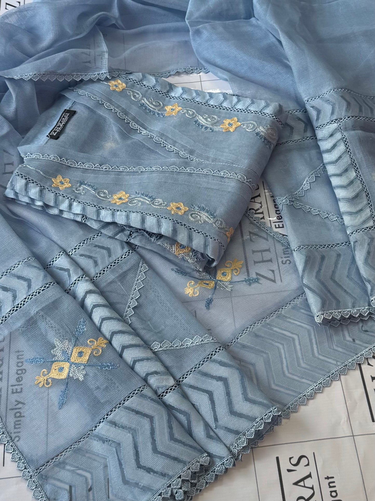 Ice Blue Marjan 2pc