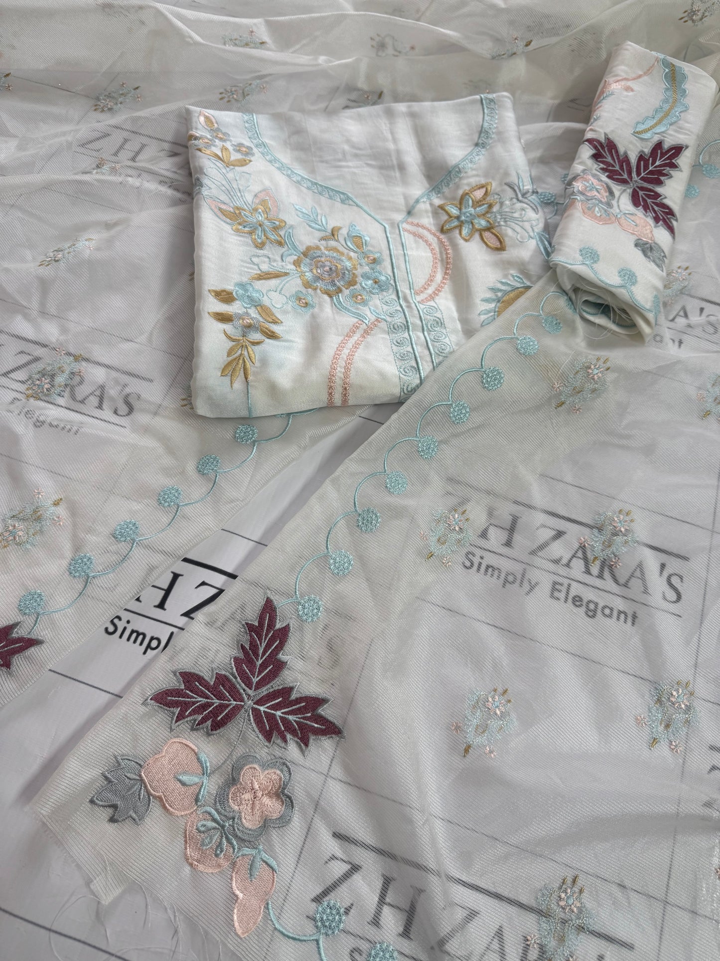 Pearl White Kaftan 2pc