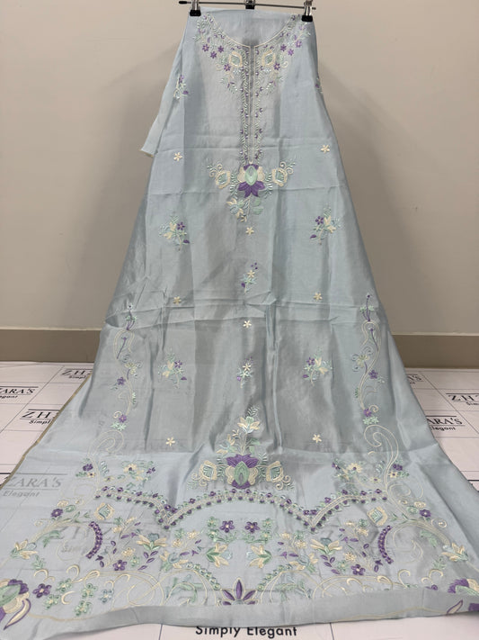 Ice Blue Kaftan 2pc
