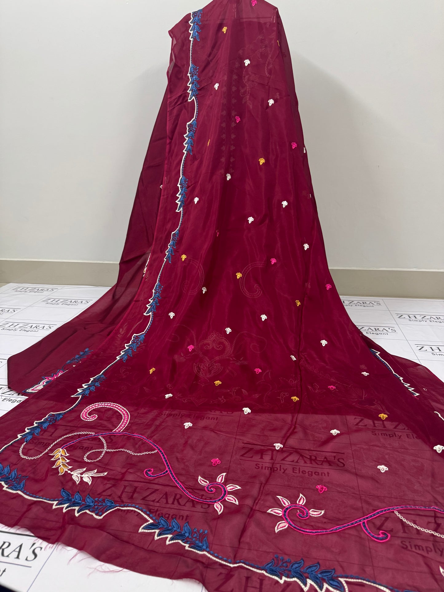 Deep Maroon Kaftan 2pc