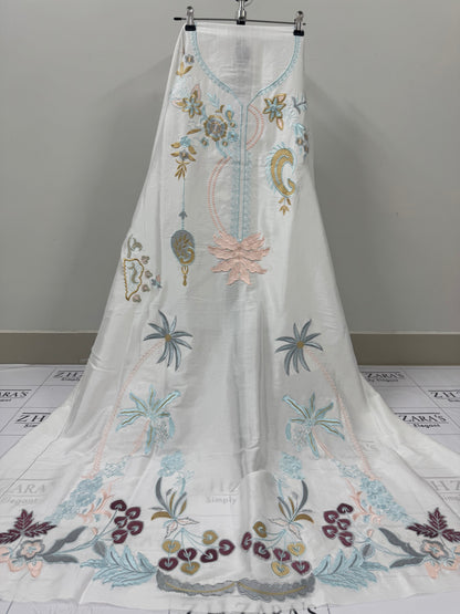 Pearl White Kaftan 2pc