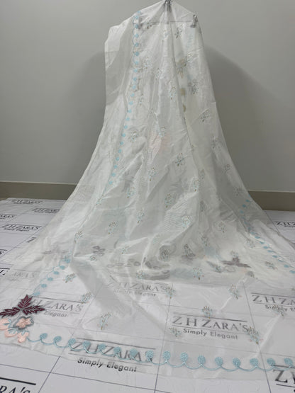 Pearl White Kaftan 2pc