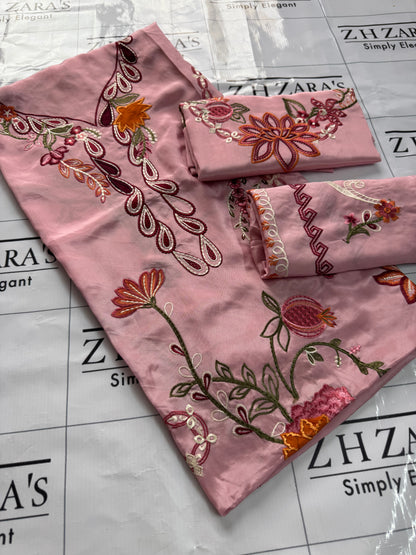 Blush Pink Aizah Kaftan Shirt