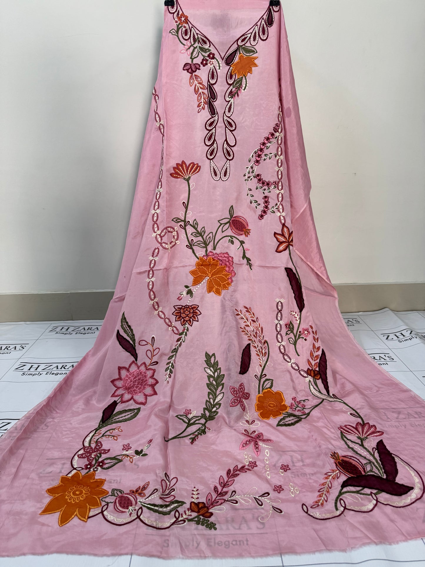 Blush Pink Aizah Kaftan Shirt