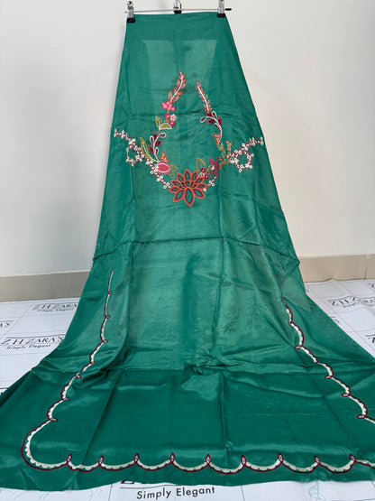 Emerald Green Aizah Kaftan Shirt