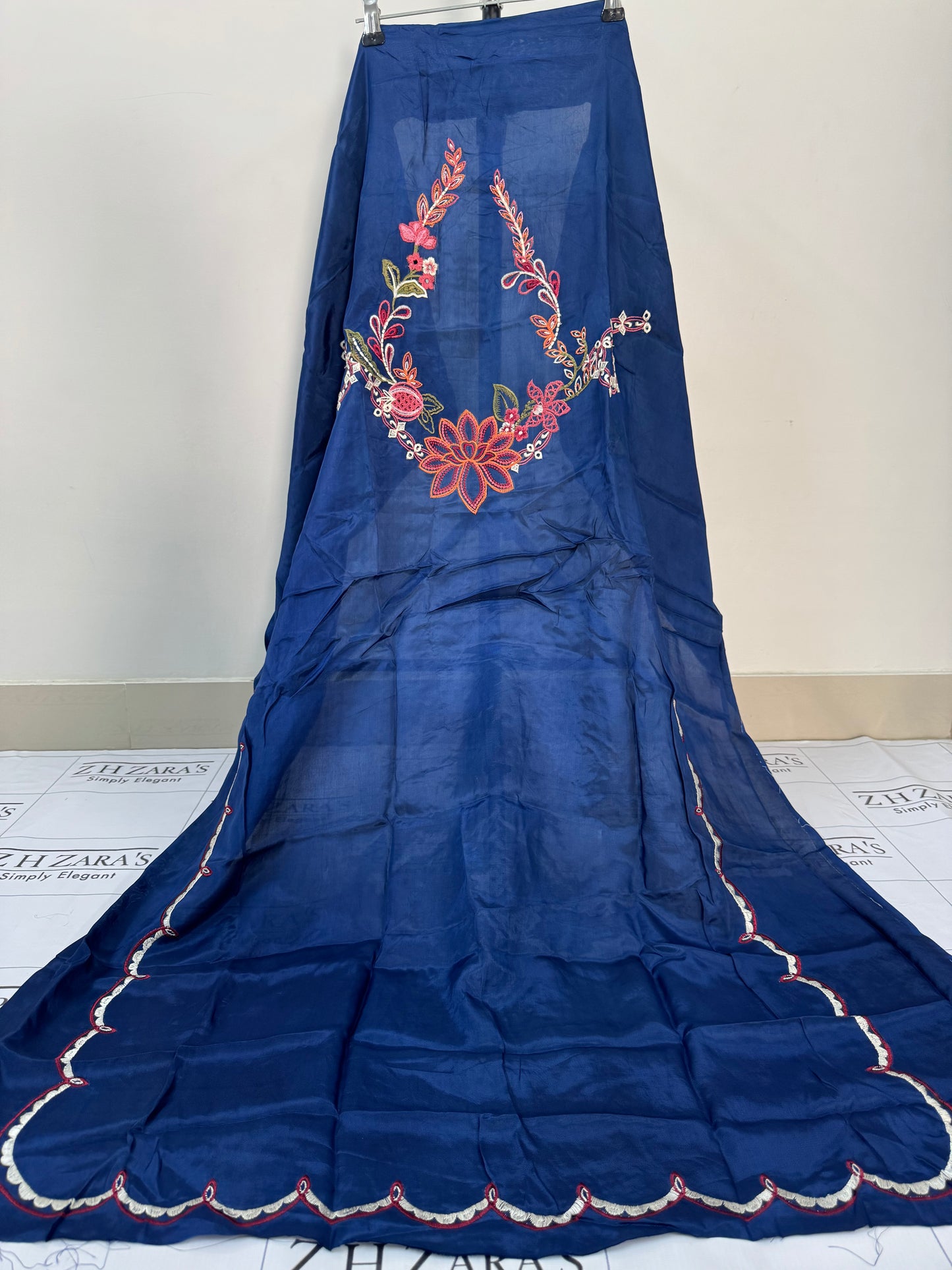 Navy Blue Aizah Kaftan Shirt