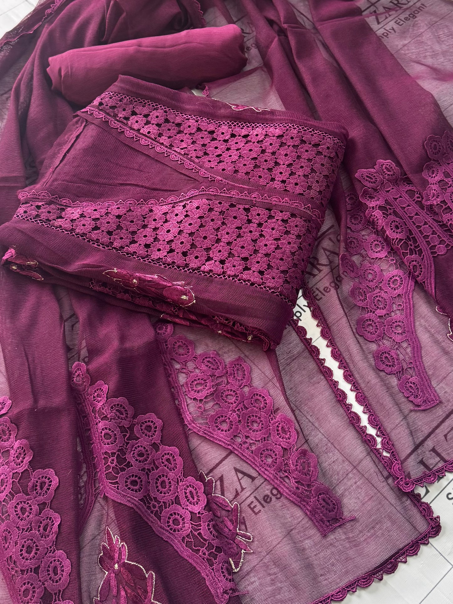 Magenta Petals 3pc