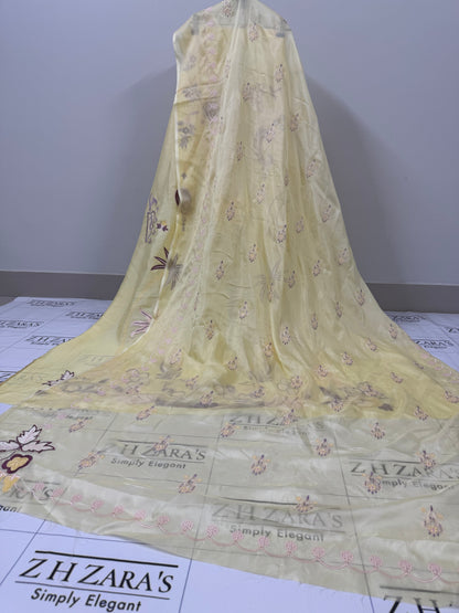 Butter Yellow Kaftan 2pc