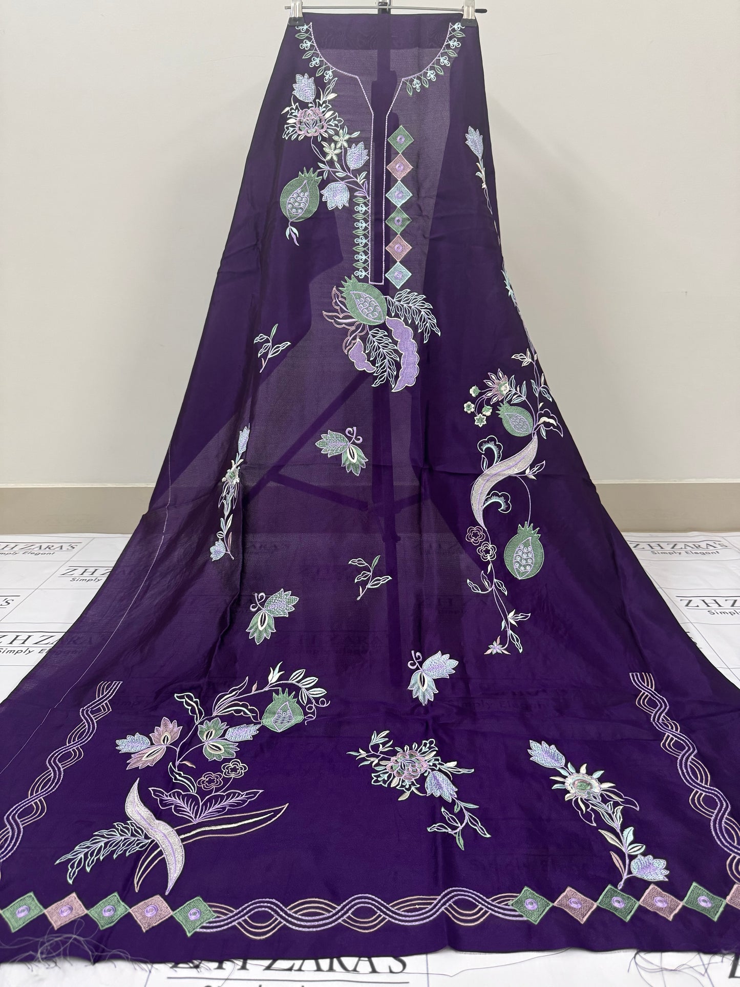 Brinjal Purple Kaftan 2pc