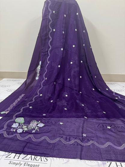 Brinjal Purple Kaftan 2pc
