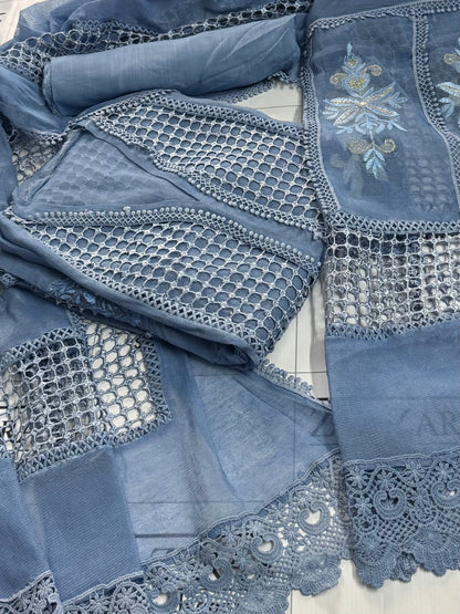 Ice Blue Mehar 3pc