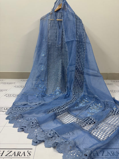 Ice Blue Mehar 3pc