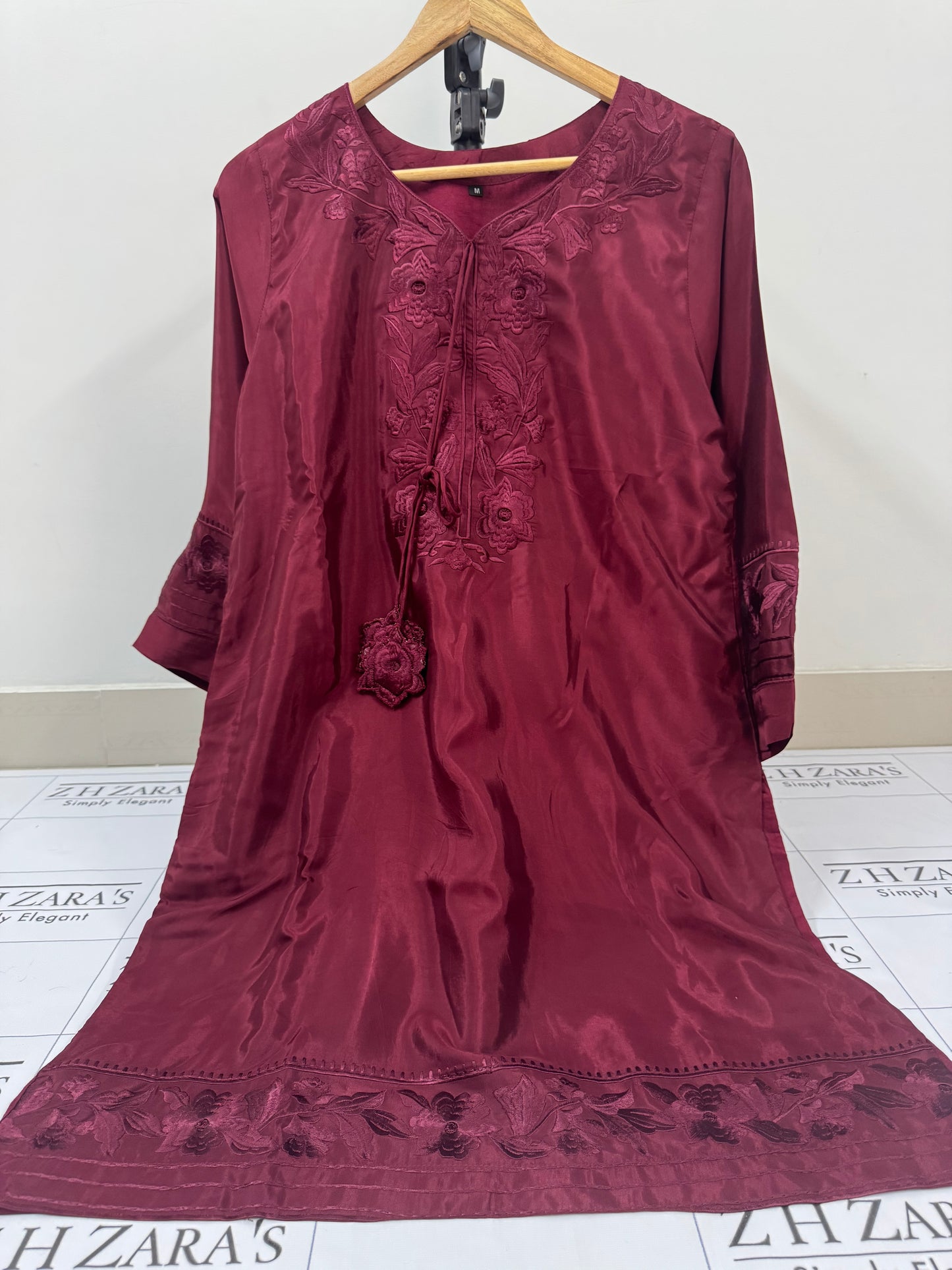 Deep Maroon Zarmina 3pc